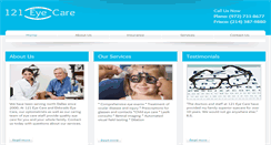 Desktop Screenshot of 121eyecare.com